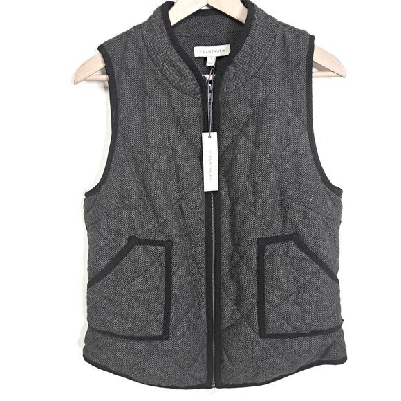 41 Hawthorn Vest Womens Medium Grey Quilted Full Zip Pockets Outdoors NWT - Picture 1 of 8